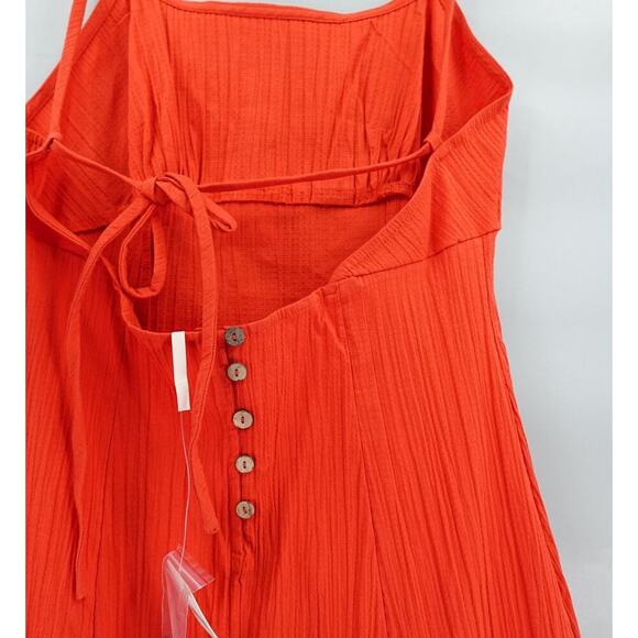 Free People Strappy Midi Dress XL Heated Open Back Beachy Boho Chic Festival - Picture 8 of 15